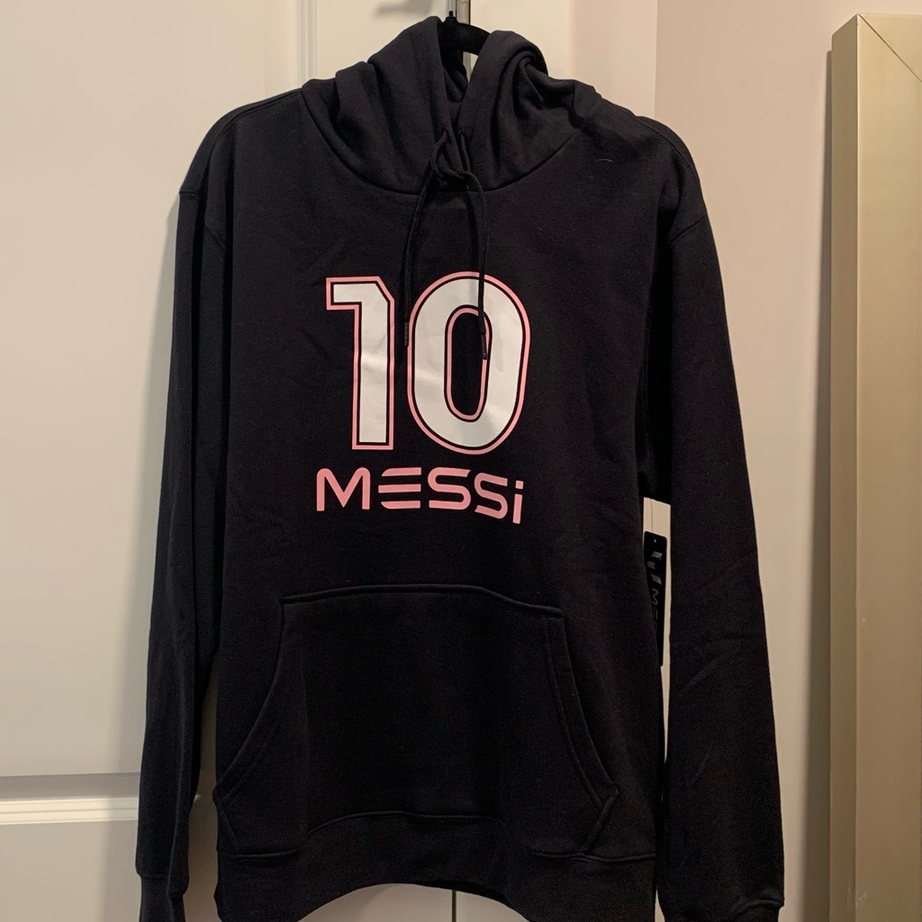 Nwt- Black Messi Hoodie For Men